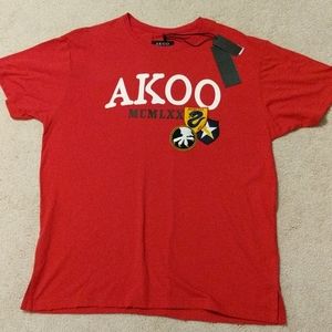 AKOO men's short sleeve shirt. NWT